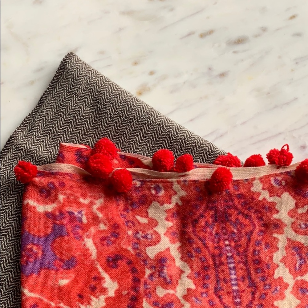 Anthropologie Printed Circle Scarf